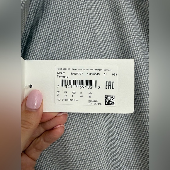 NWT BOSS Hugo Boss Tamea 13 Wool Trouser Size 4 - Picture 4 of 8